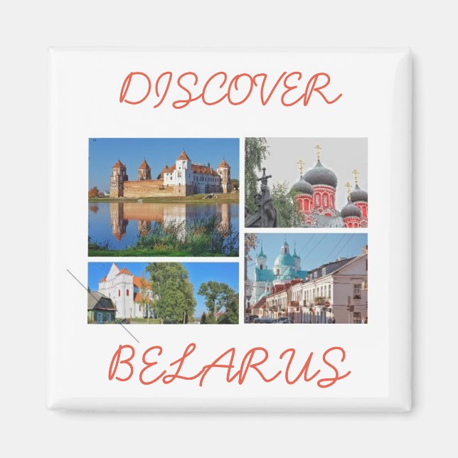 Belarus Mir Castle Churches Architecture Magnet (Front)