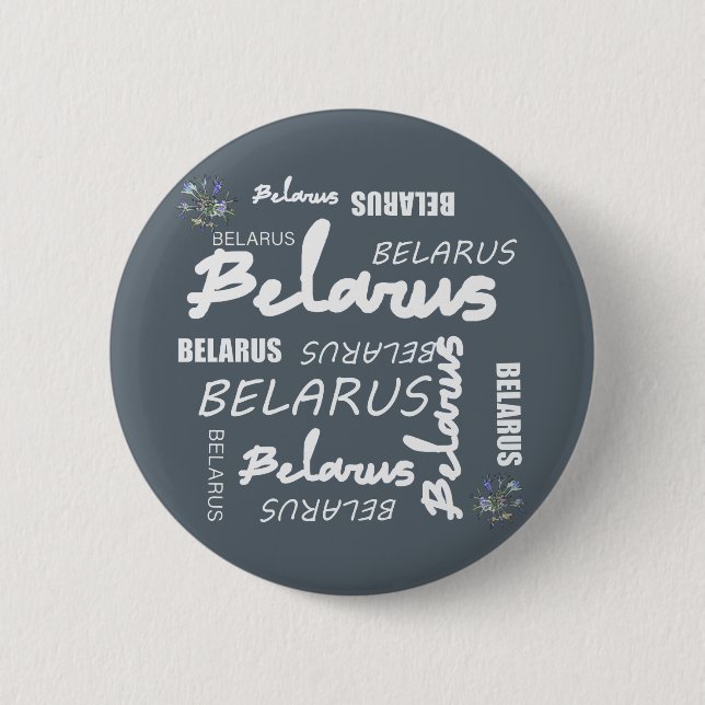 Belarus National Corn Flower Button (Front)