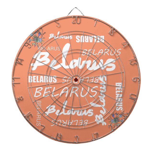Belarus National Corn Flower Dart Board (Front)