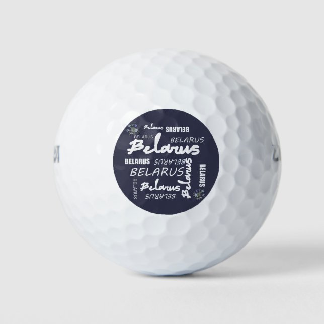 Belarus National Corn Flower Golf Balls (Front)