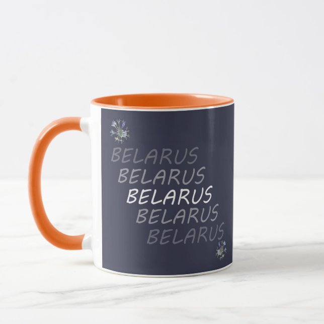 Belarus National Corn Flower Mug (Left)
