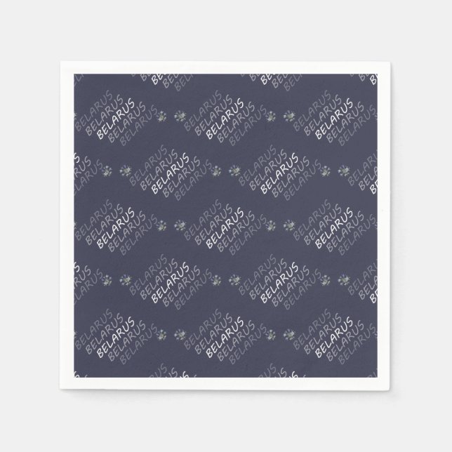 Belarus National Corn Flower Napkins (Front)