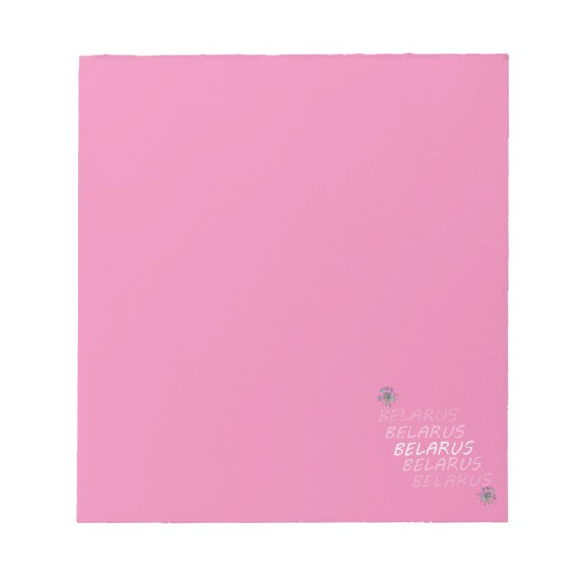 Belarus National Corn Flower Notepad (Front)