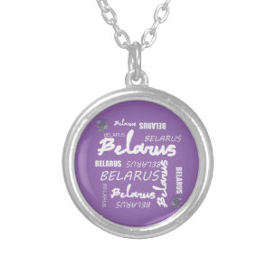 Belarus National Corn Flower Silver Plated Necklace