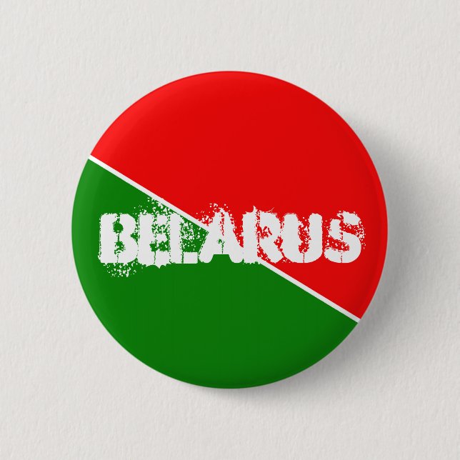 Belarus National Flag Colours Button (Front)