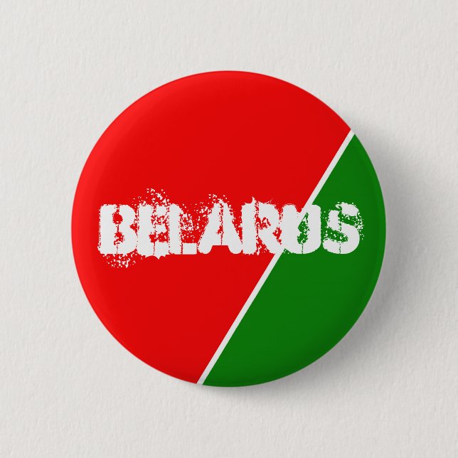 Belarus National Flag Colours Button (Front)