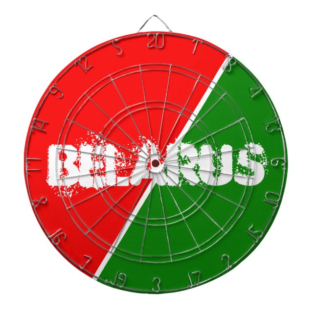 Belarus National Flag Colours Dart Board (Front)
