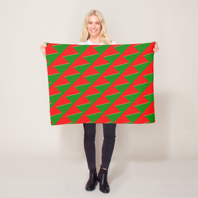 Belarus National Flag Colours Fleece Blanket (In Situ)