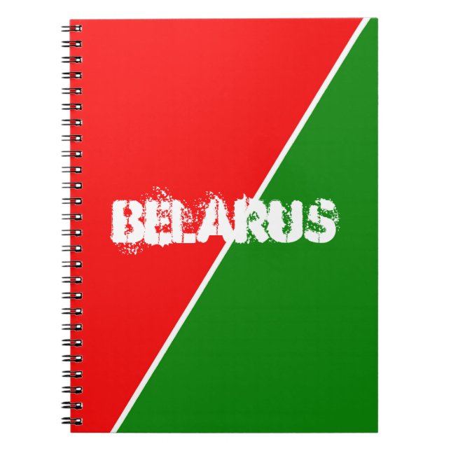 Belarus National Flag Colours Notebook (Front)