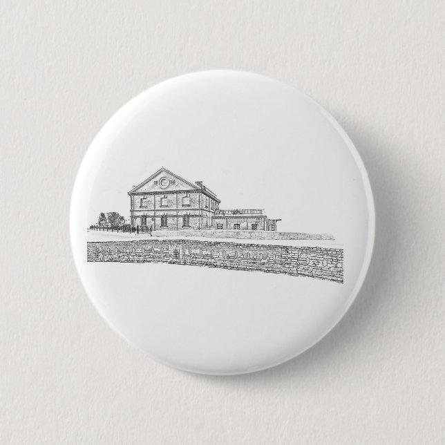 Belarus Orsha Architecture Button (Front)