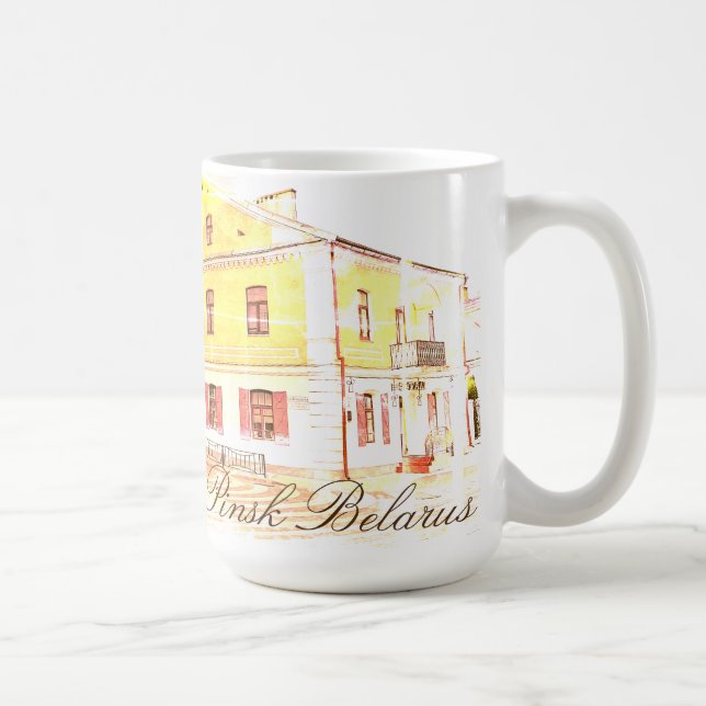 Belarus Pinsk Architecture Mug Cup (Right)