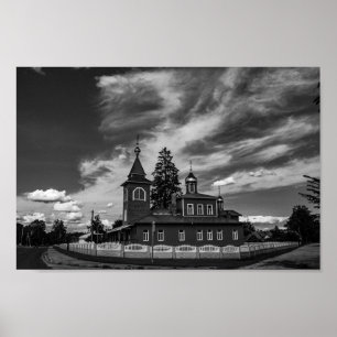 Belarus Porechye Parecca Architecture Church Poster