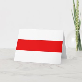 Belarus Protest Flag Symbol Red White Revolution F Card by tony4urban at Zazzle