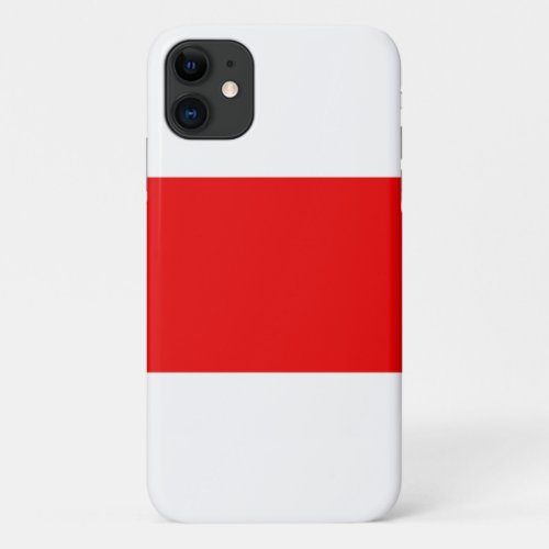 Belarus protest flag symbol red white revolution f iPhone 11 case