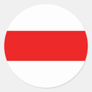 Belarus protest flag symbol red white revolution f classic round sticker