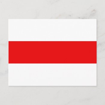 Belarus Protest Flag Symbol Red White Revolution F Postcard by tony4urban at Zazzle