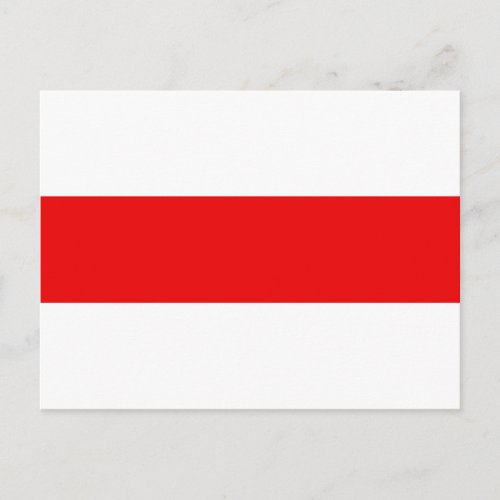 Belarus protest flag symbol red white revolution f postcard