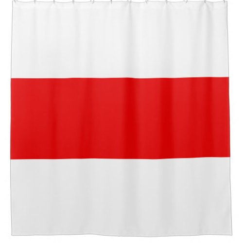 Belarus protest flag symbol red white revolution f shower curtain