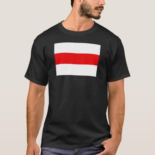 Belarus protest flag symbol red white revolution f T_Shirt