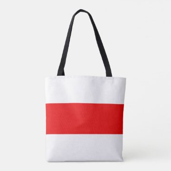 Belarus Protest Flag Symbol Red White Revolution F Tote Bag by tony4urban at Zazzle