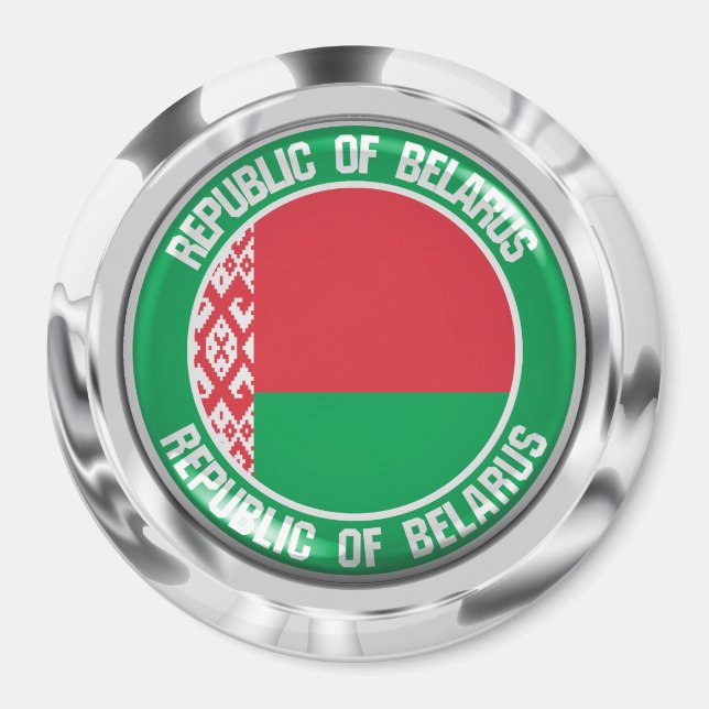 Belarus Round Emblem Magnet (Front)