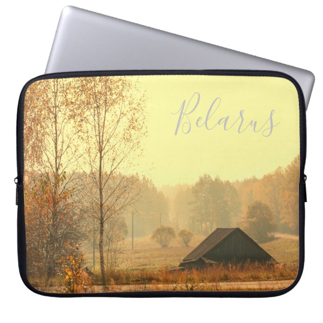Belarus Rural Landscape Computer Laptop Sleeve (Front)