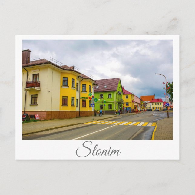 Belarus Slonim Life Cityscape Architecture  Postcard (Front)