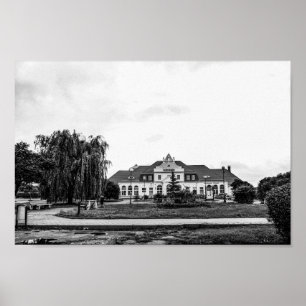 Belarus Slonim Train Station Architecture Poster