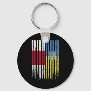 Belarus Ukraine Belarusian Ukrainian Flag Keychain