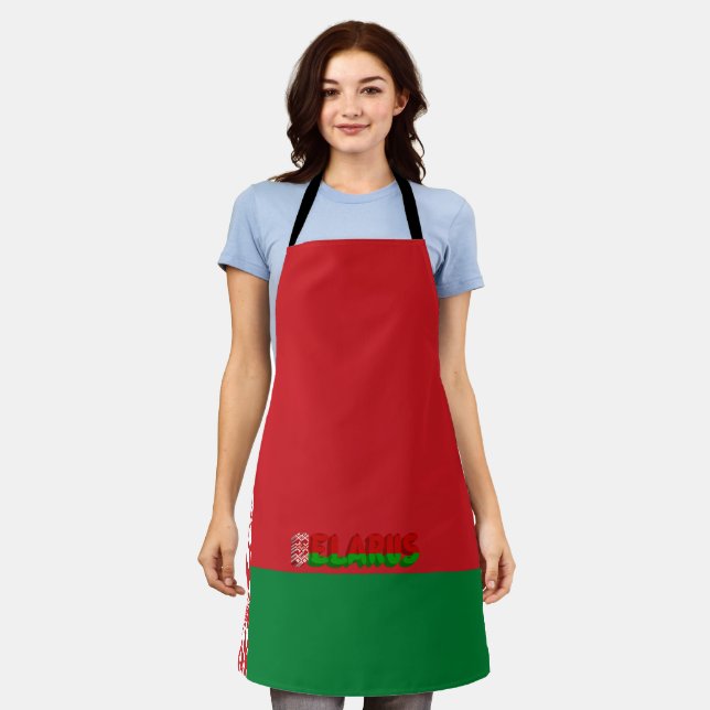 Belarusian flag apron (Worn)
