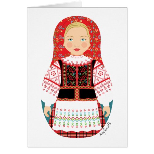 Belarusian Matryoshka Card