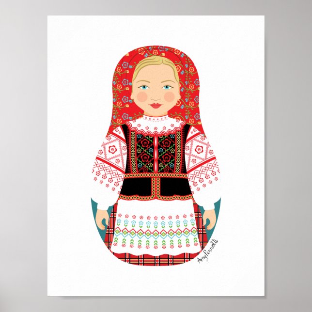 Belarusian Matryoshka Poster (Front)