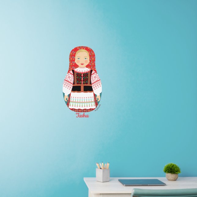 Belarusian Matryoshka Wall Decal (Home Office)