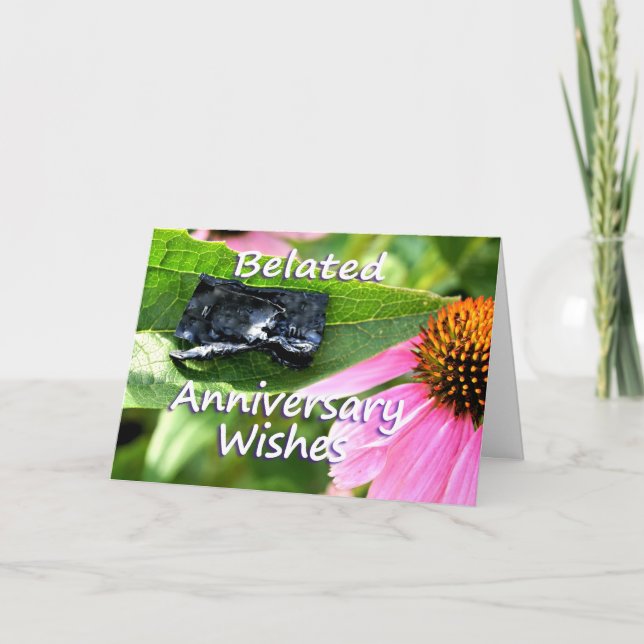 Belated Anniversary Apology2-customize Card (Front)