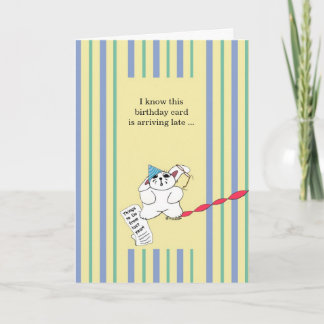 Belated Birthday Card