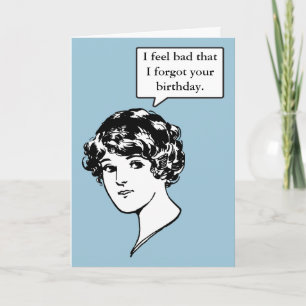 Belated Birthday Card - Customize