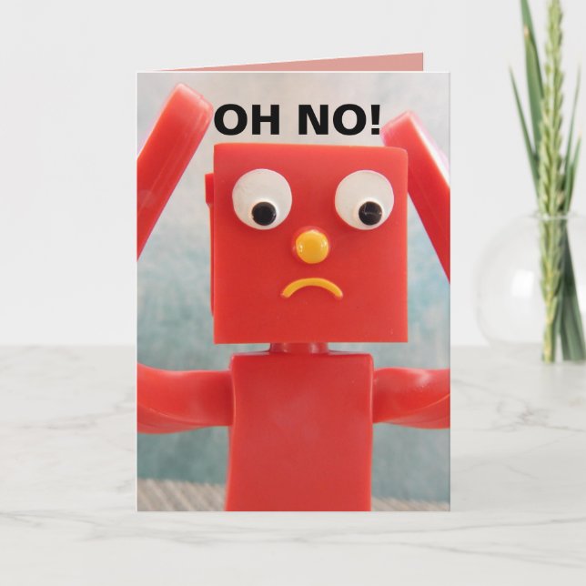 BELATED BIRTHDAY CARD FUNNY (Front)