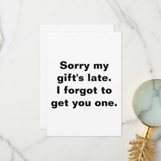 Belated Birthday Cared Thank You Card