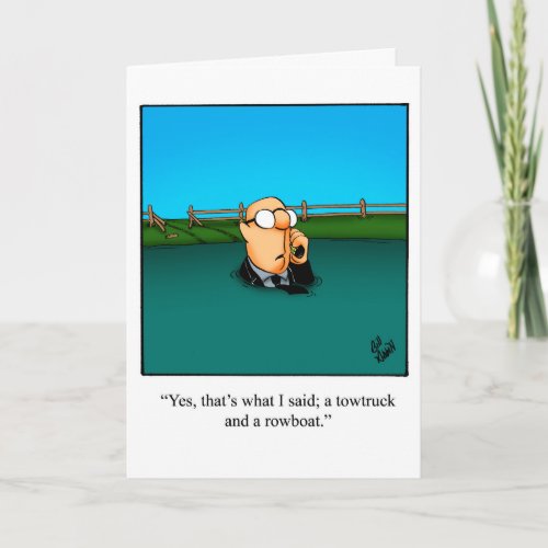 Belated Birthday Humor Greeting Card