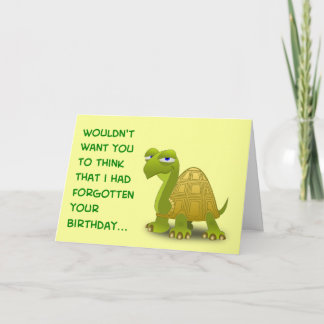 Belated Birthday - PROCRASTINATE Card