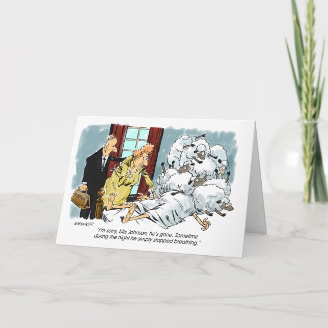 Belated Birthday w/ Sheepish Excuse card (Front)