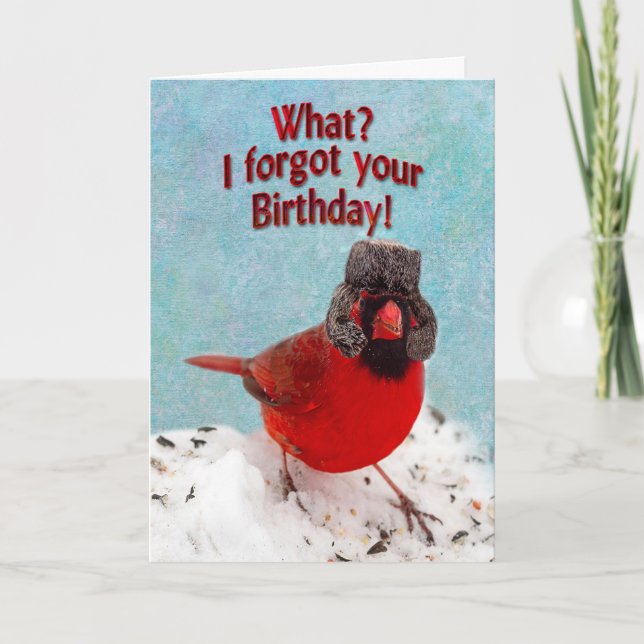 BELATED BIRTHDAY - WHAT? I FORGOT YOUR BIRTHDAY! CARD (Front)