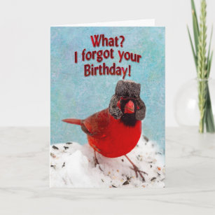 BELATED BIRTHDAY - WHAT? I FORGOT YOUR BIRTHDAY! CARD