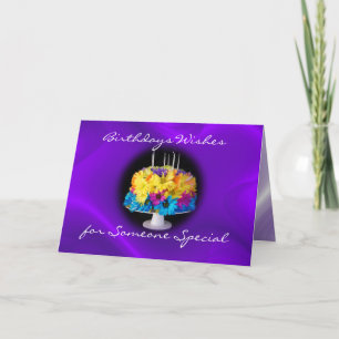 Belated Daisy Birthday Cake Card