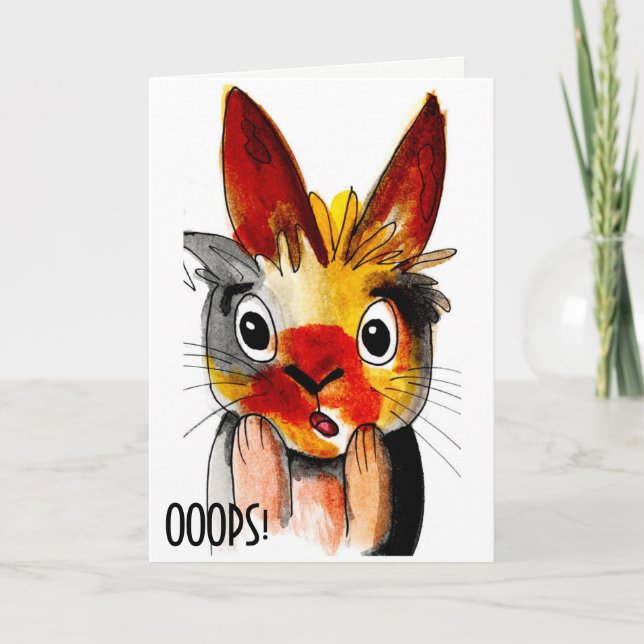 Belated Happy Easter Card-OOOPS! Holiday Card (Front)