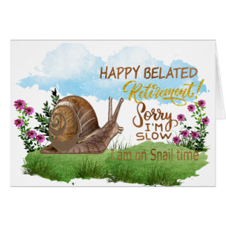 Belated Retirement greetings Cards