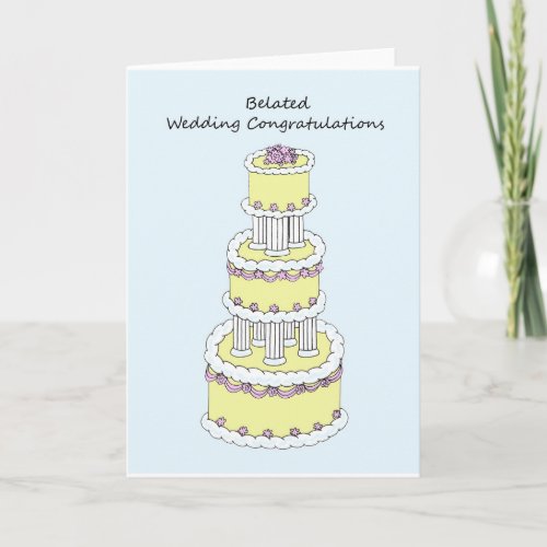 Belated Wedding Congratulations Card