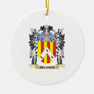 Belcher Coat of Arms - Family Crest Ceramic Ornament