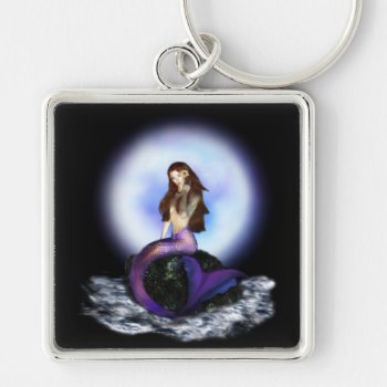 Beleave Mermaid Key Chain by MoonArtandDesigns at Zazzle