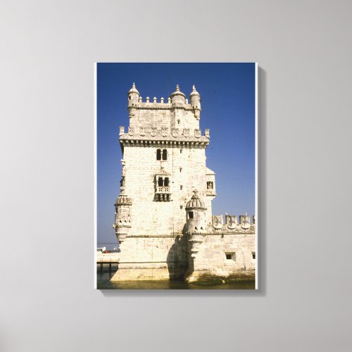 Belm fortified tower River Tagus Lisbon Canvas Print